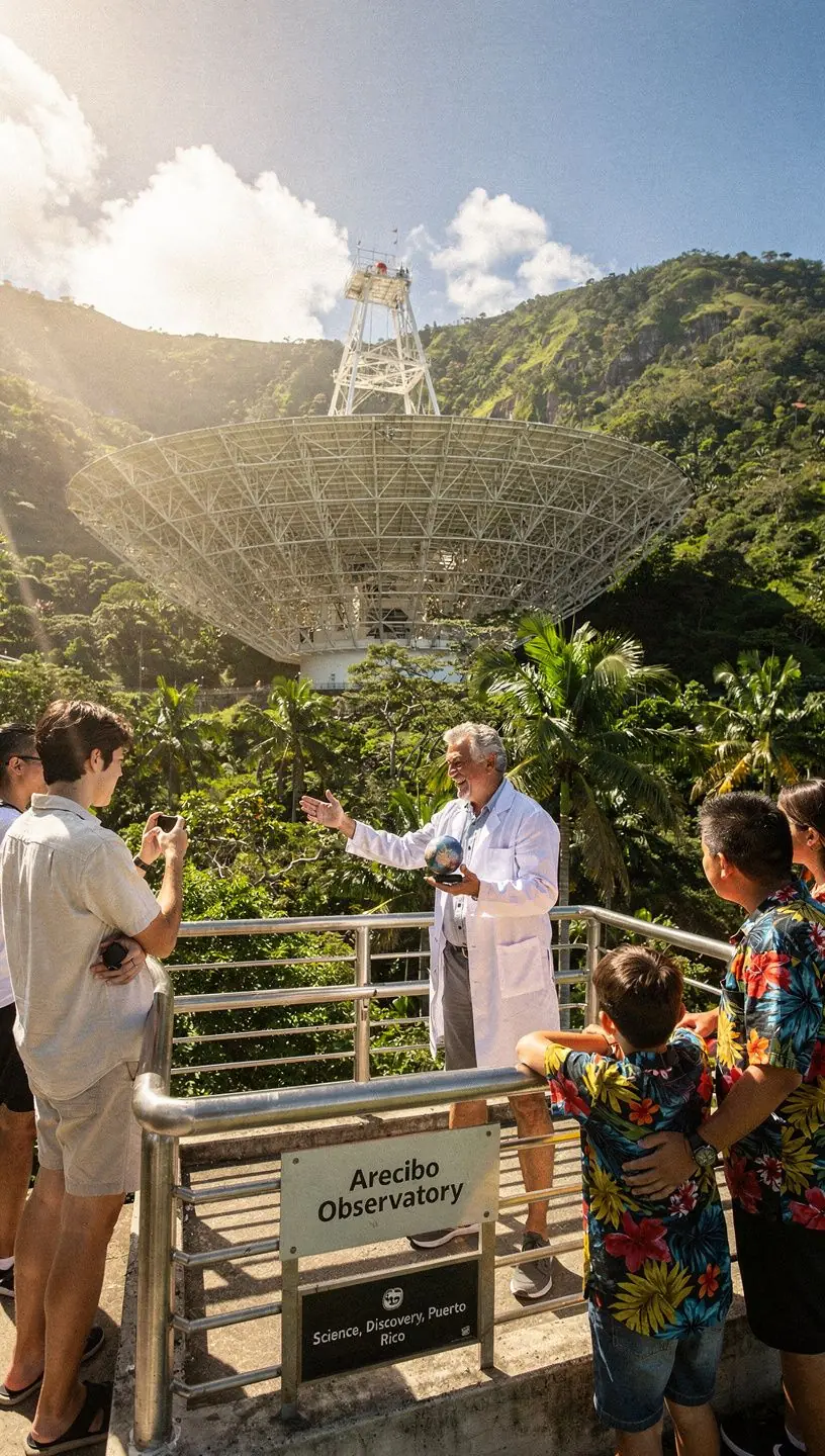 Экспозиция о космических исследованиях в обсерватории.